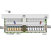 レオパレススカイＢ 区画図