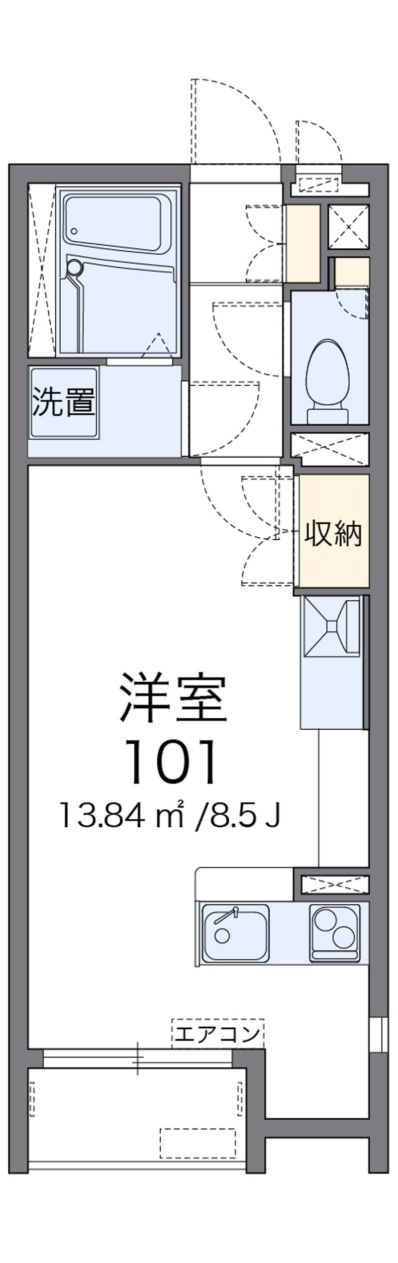 レオネクスト西山天王山 間取図