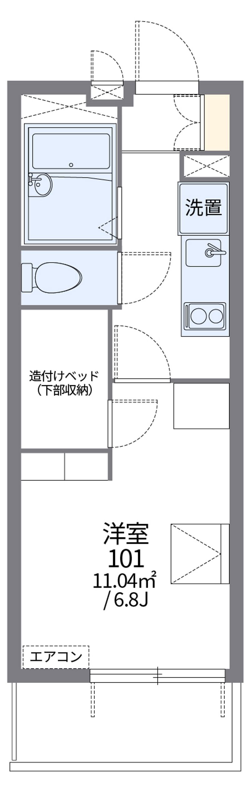 レオパレスＵ＆ＳⅡ 間取図