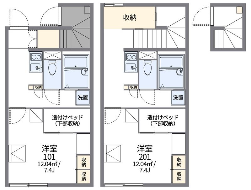 レオパレスサンモールⅡ 間取図