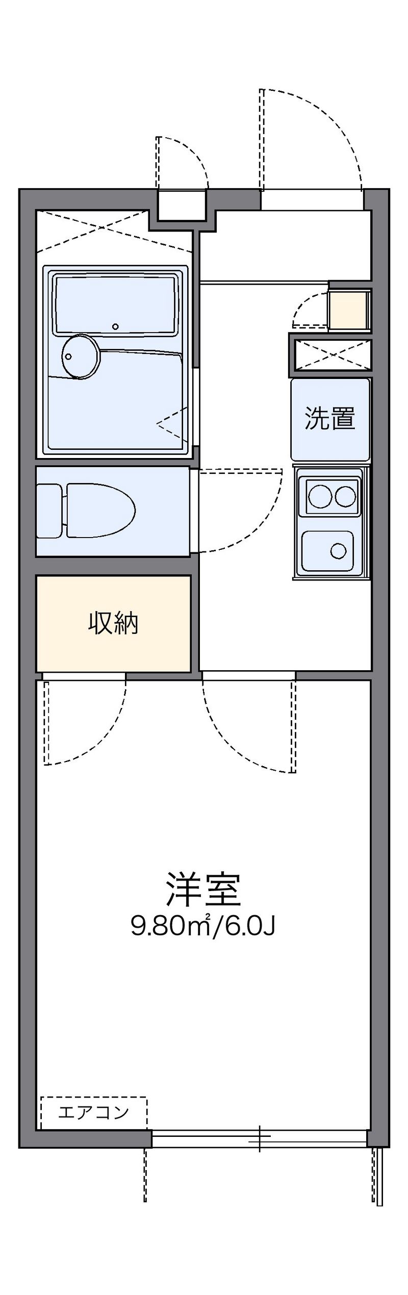 レオパレスフォーエヴァー 間取図