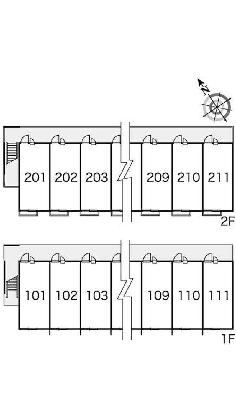 レオパレス砂夢 間取り配置図