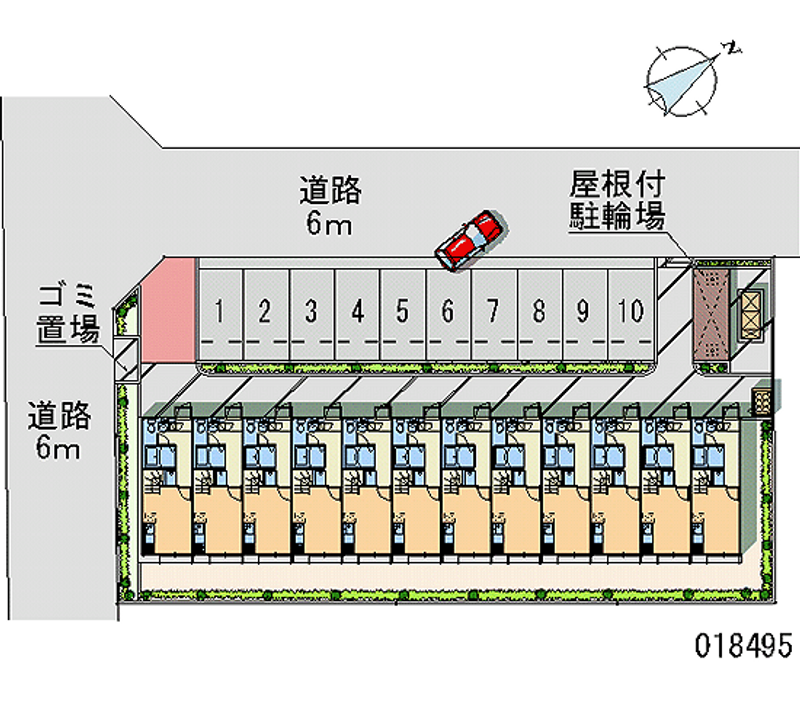 レオパレス吉春 月極駐車場