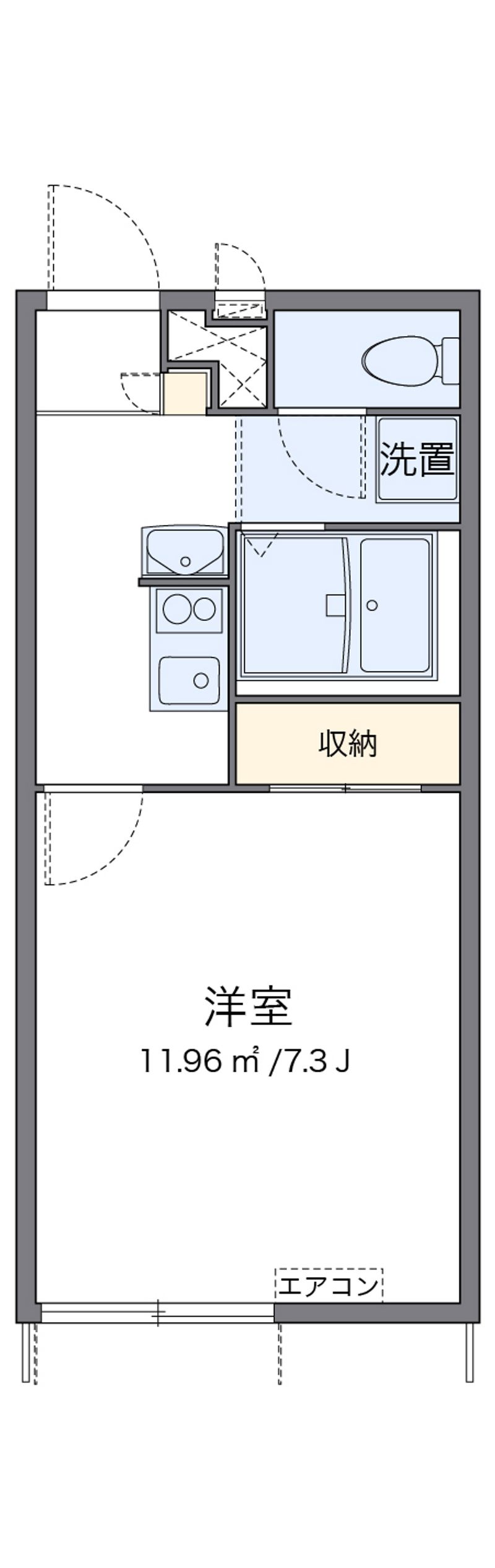 レオパレスヤチヨ 間取図