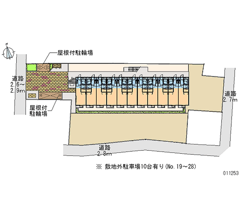 レオパレスプラージュ 区画図