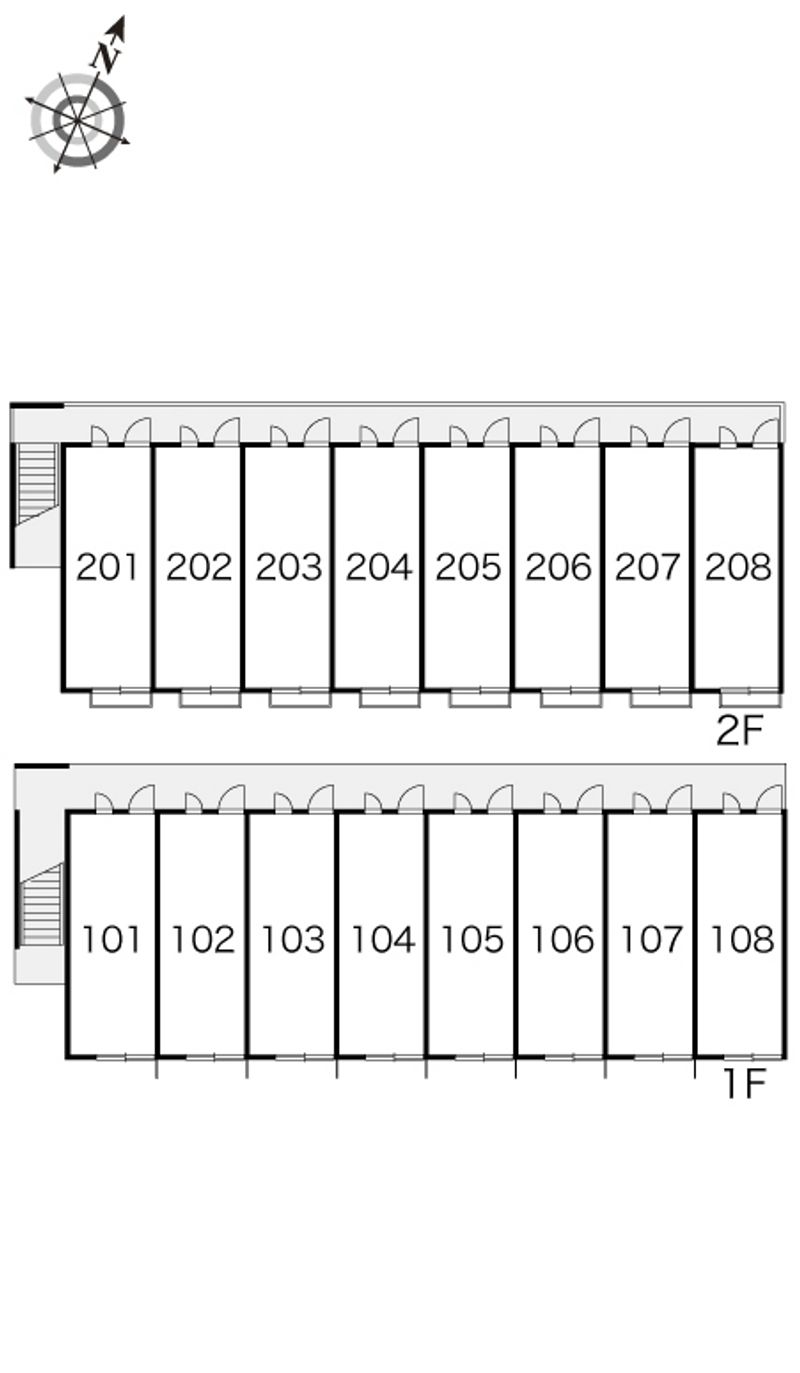 レオパレスレイヒルズ 間取配置図