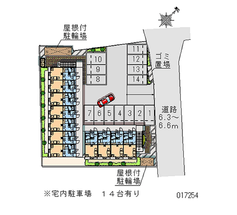 17254 Monthly parking lot