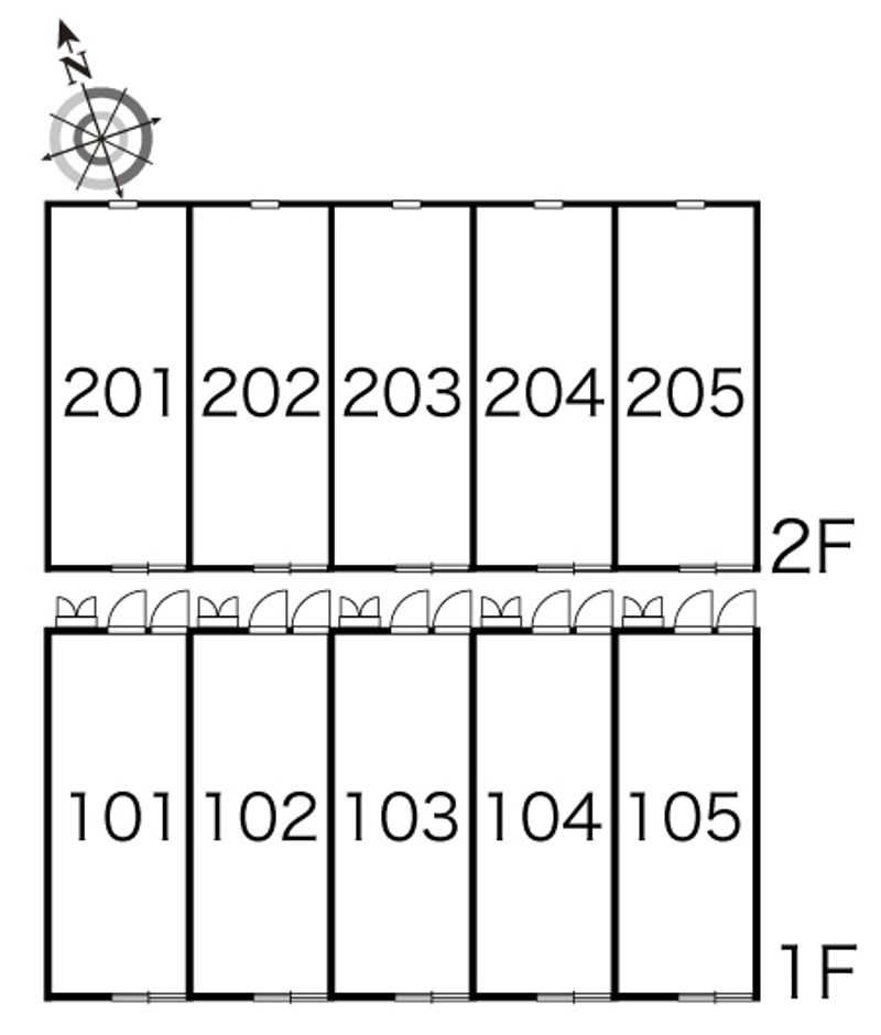 レオパレスエクレール 間取配置図