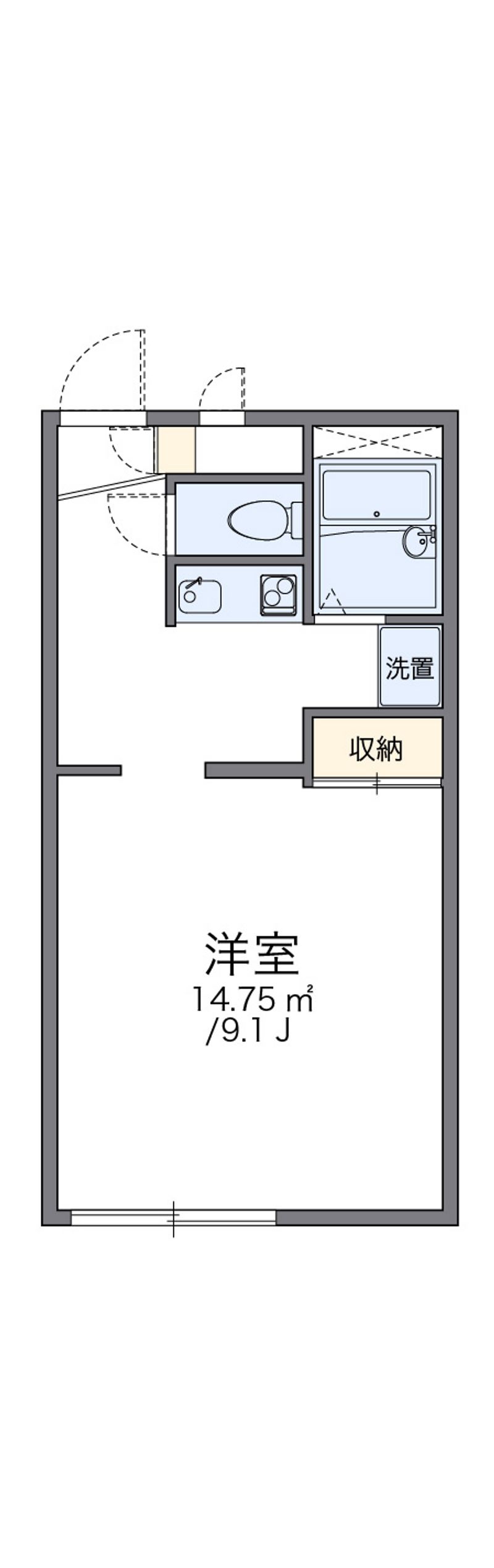 レオパレス蓮華 間取図
