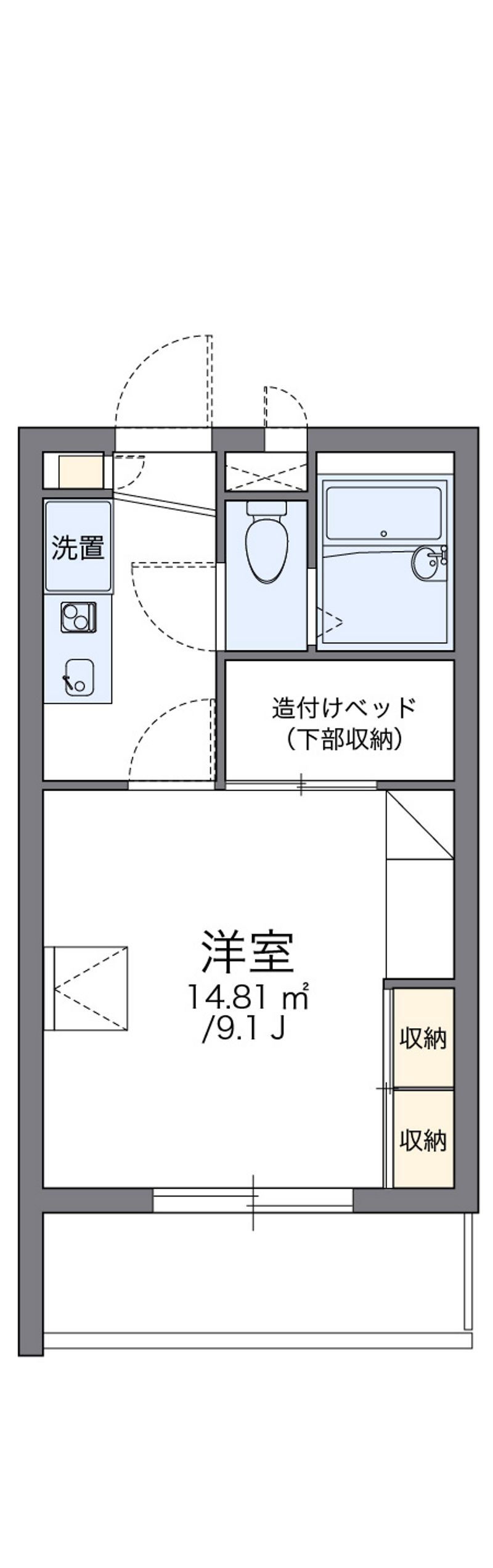 レオパレスかみどう 間取図