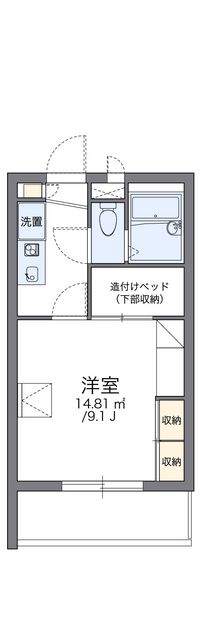 レオパレスかみどう 間取図