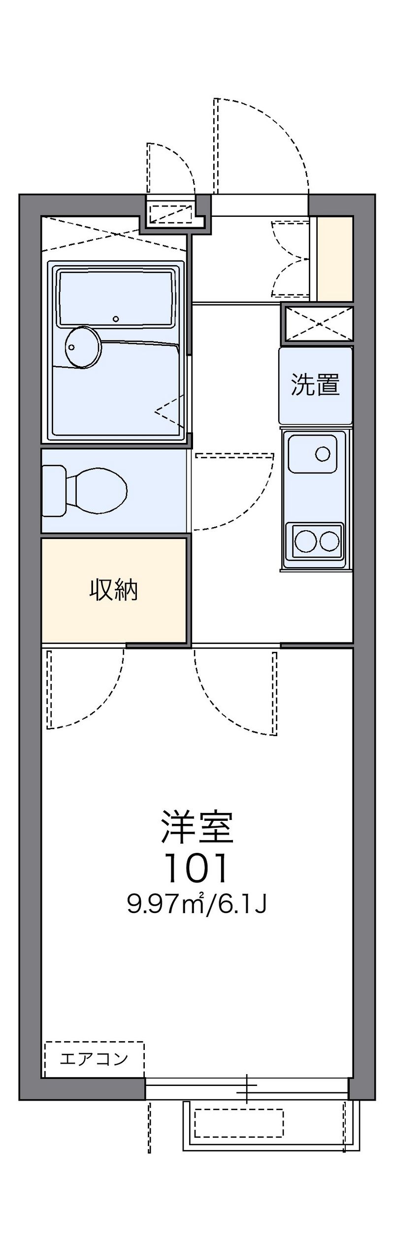 レオパレスゼルコバⅡ 間取図