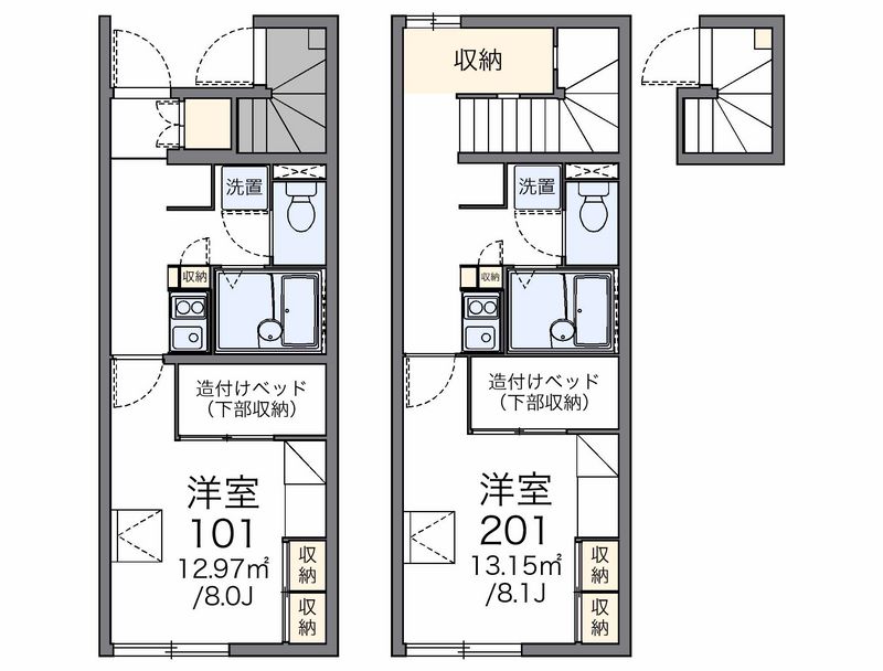 レオパレスプレミール 間取図