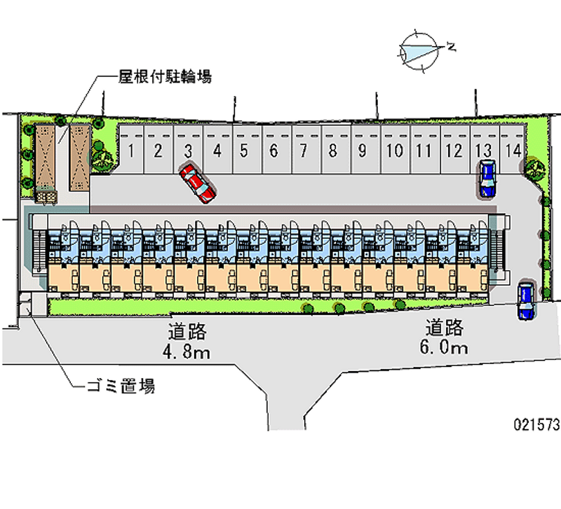 レオパレスルースト 月極駐車場