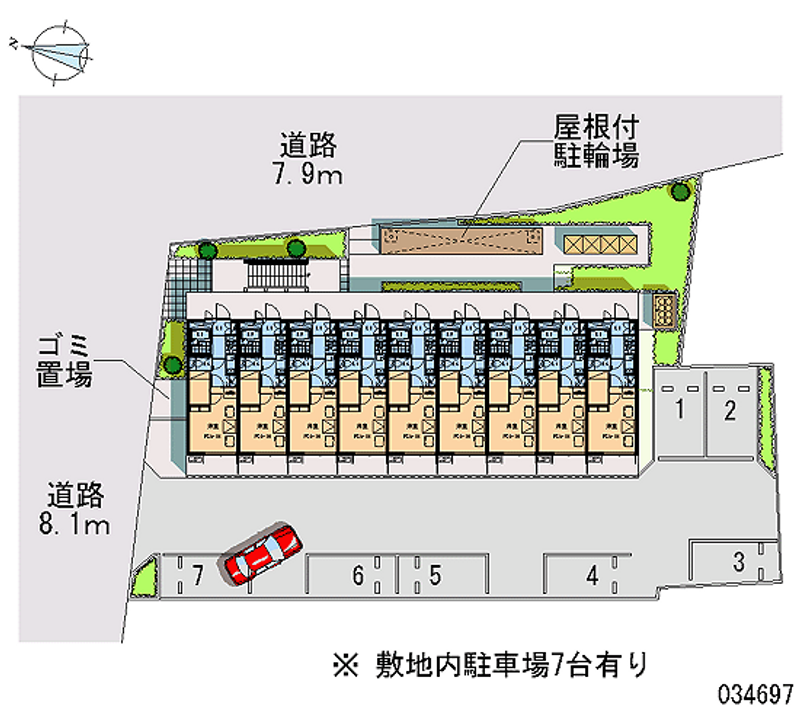 34697 Monthly parking lot