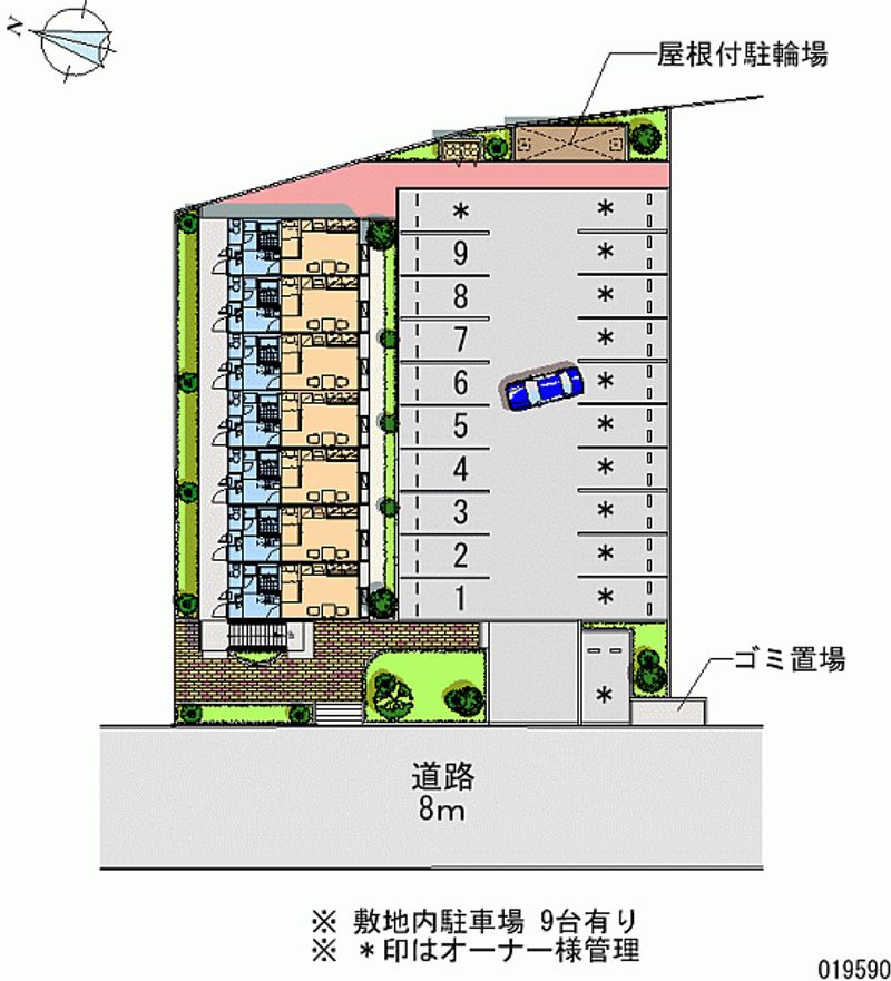 レオパレスＭａｒｉｎｅ　Ｎ館 月極駐車場