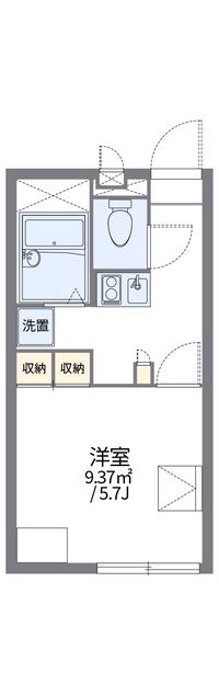 レオパレスＰＡＬＣＯＵＲＴ劉備 間取り図