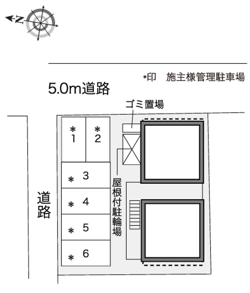 レオパレスオレンジペコ 配置図
