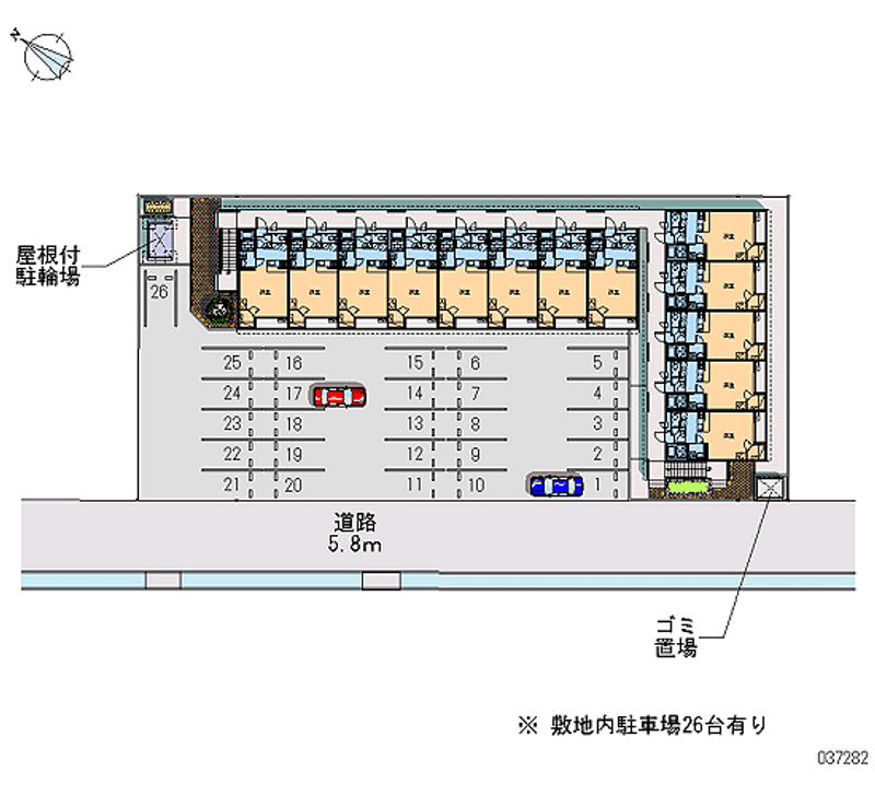 レオパレスアバンティＷＡＤＡ 月極駐車場