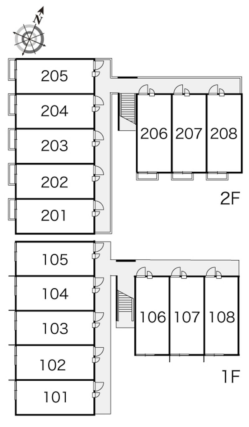 レオパレスミラ 間取配置図