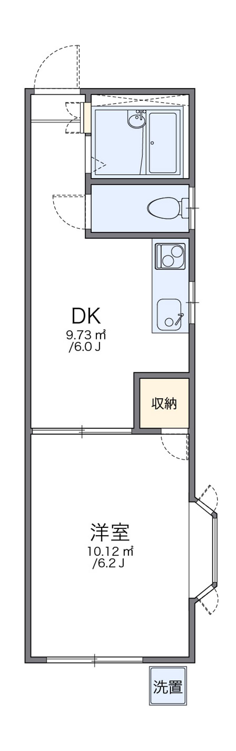 レオパレス本城東五番館 間取り
