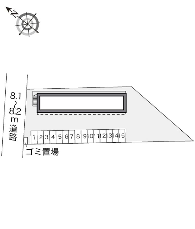 レオパレス銚子 配置図