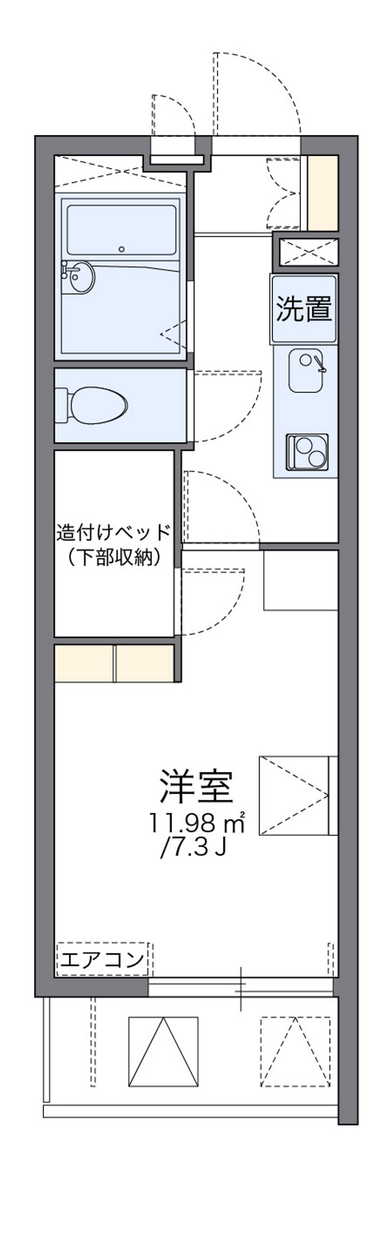 レオパレスフォーマルハウト 間取図