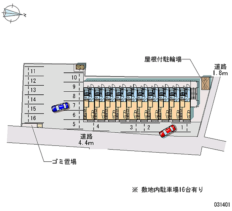 レオパレスＨＡＹＡＳＨＩ１ 月極駐車場