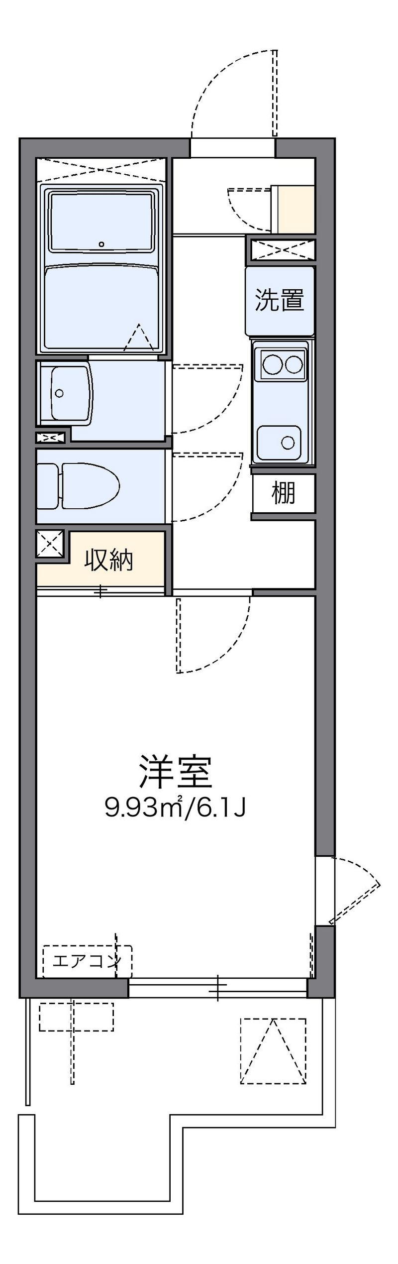 レオネクストラ　メイジュ天神橋 間取図