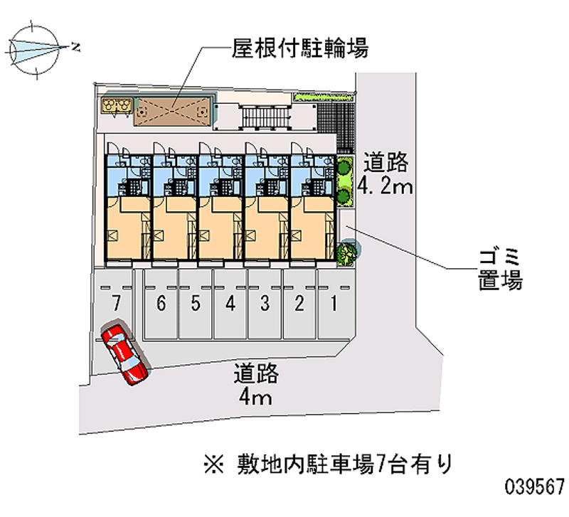 レオパレスミラージュ 区画図