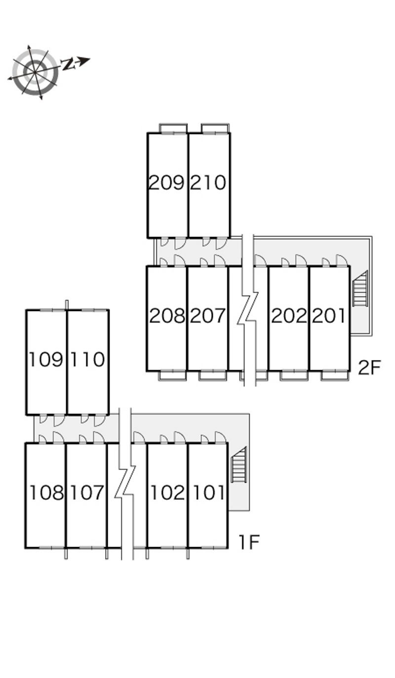 レオパレス清水 間取配置図