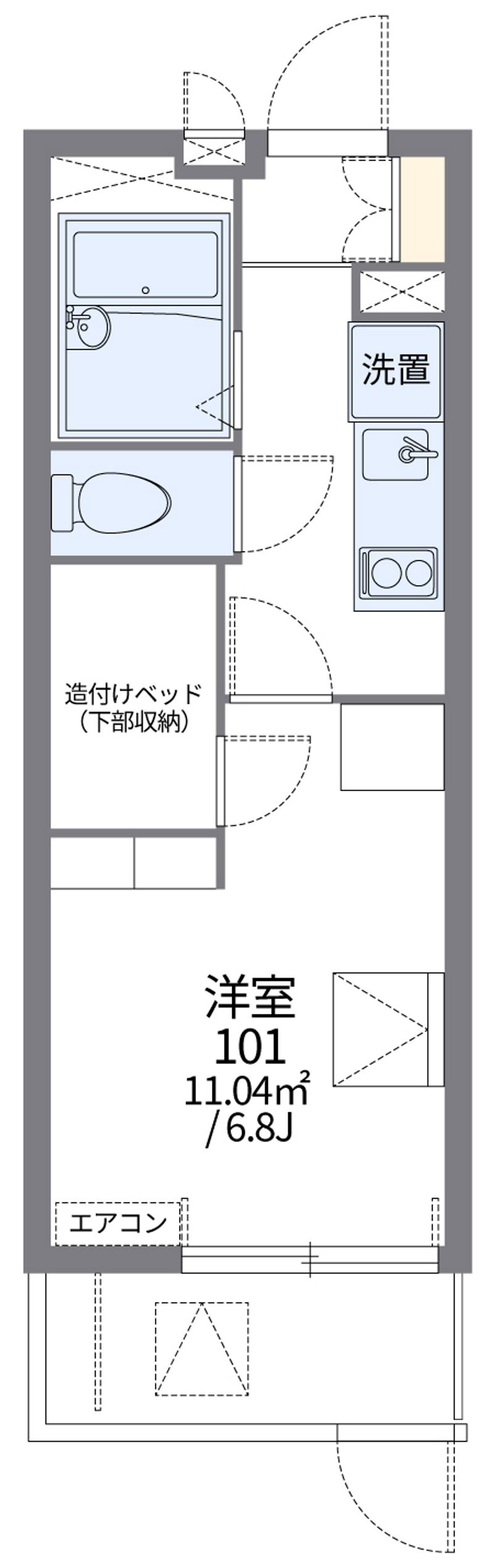 レオパレス豊里Ⅱ 間取図