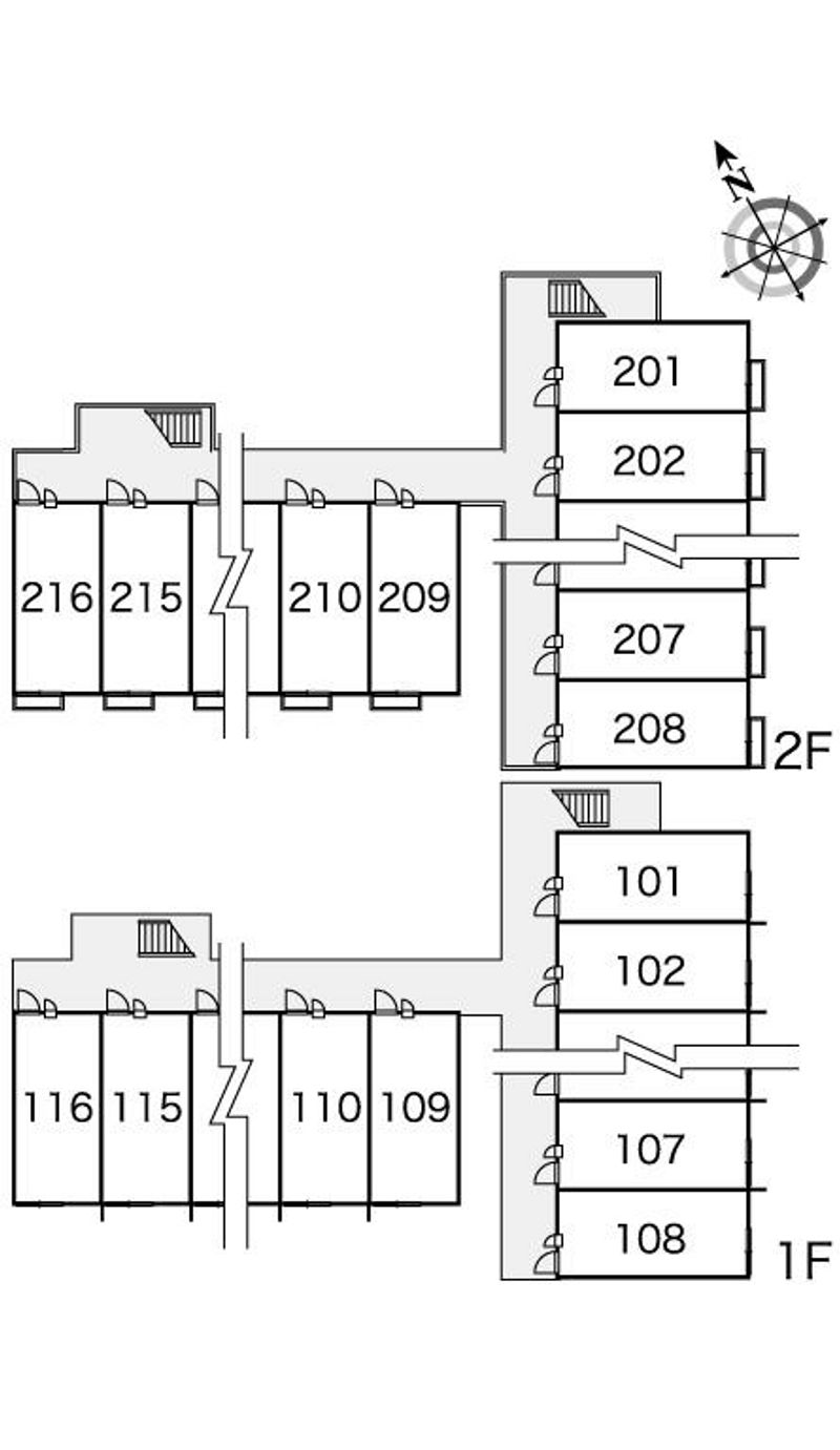 レオパレスオアシス 間取配置図