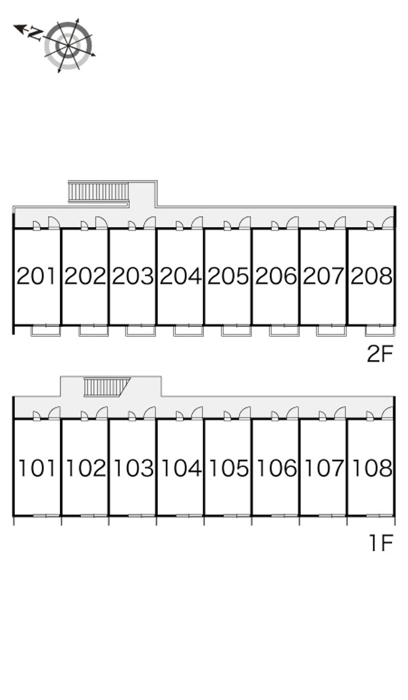 レオパレス桜通り 間取配置図
