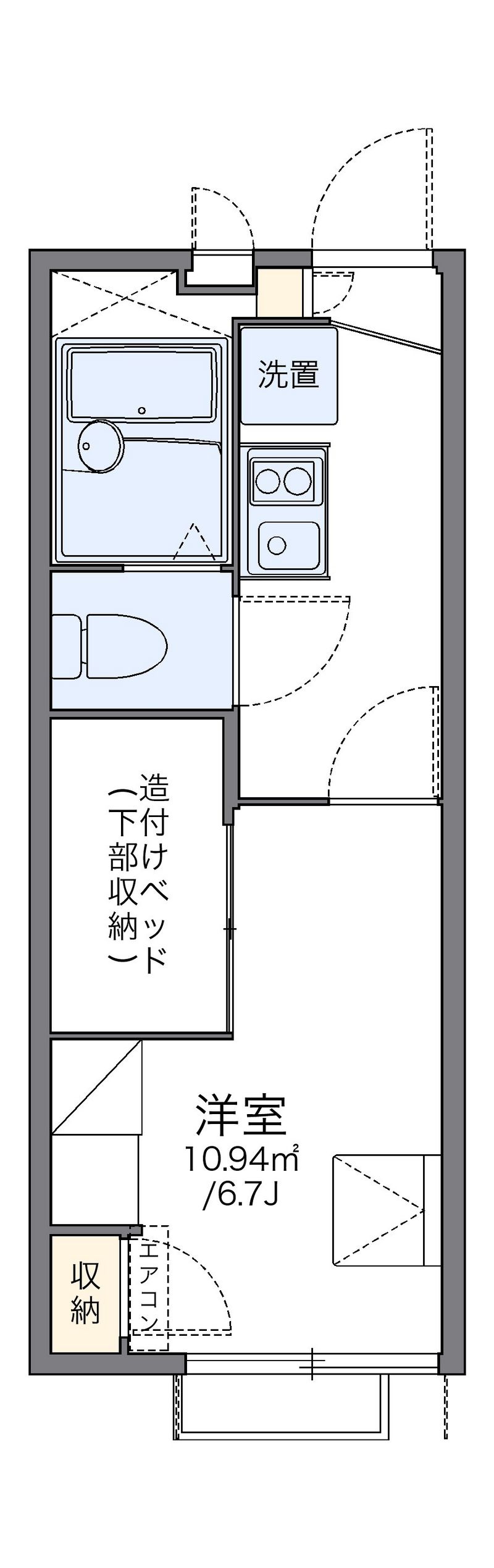 レオパレスシティーストーン 間取図