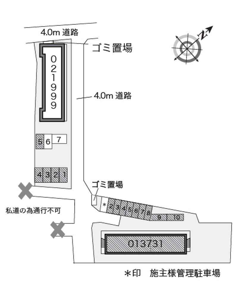 レオパレス清風館 駐車場