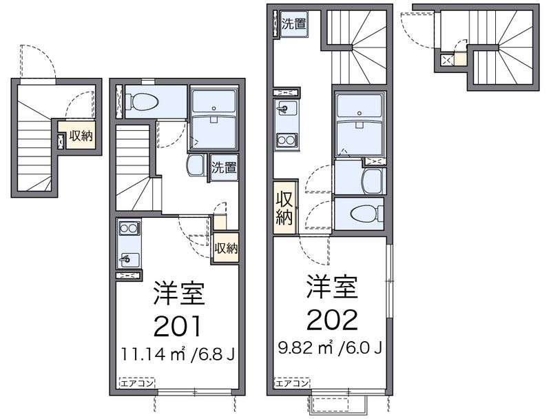 クレイノアオキハイツ 間取図