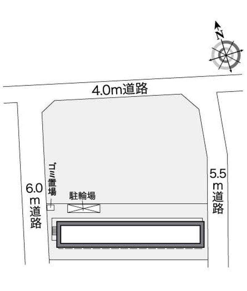レオパレスグリーンビレッジ 配置図