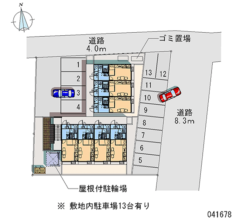 レオパレス山王 月極駐車場