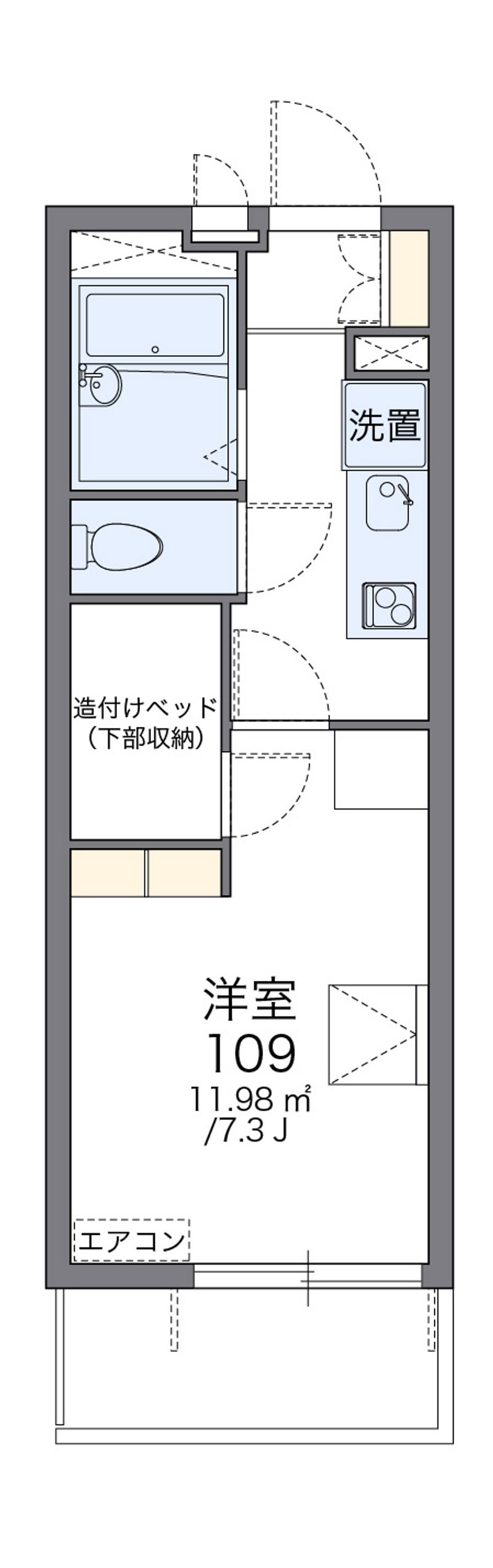 レオパレスグランデタカヤマⅡ 間取図