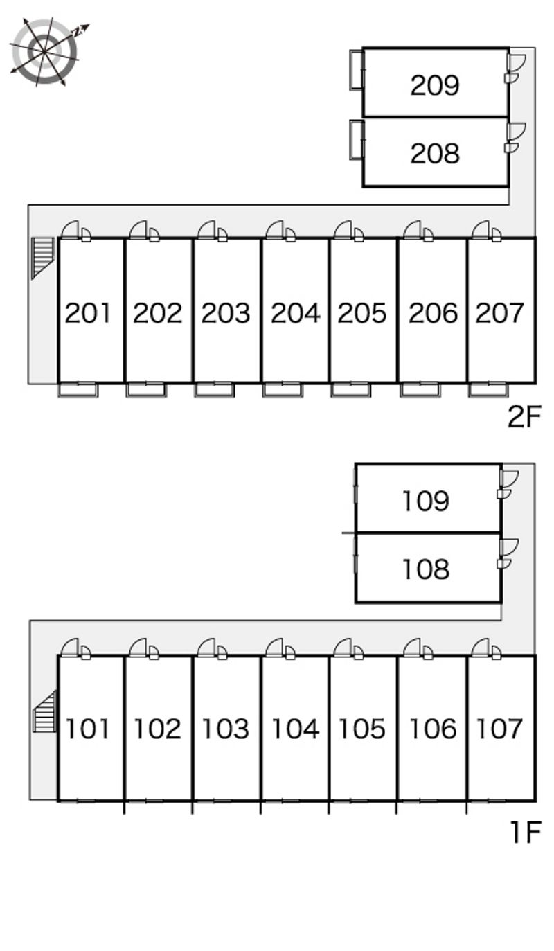 レオパレス八原 間取配置図