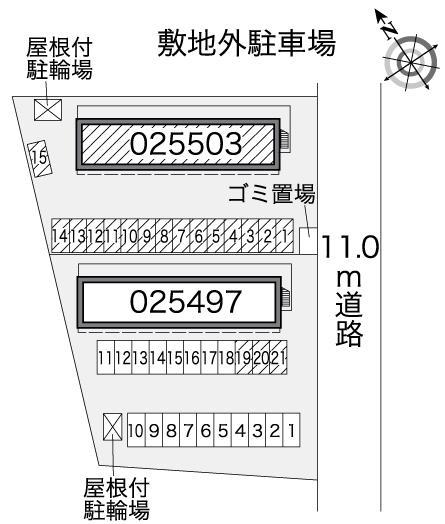 レオパレス21】レオパレスNew SouthⅡ（月極駐車場）
