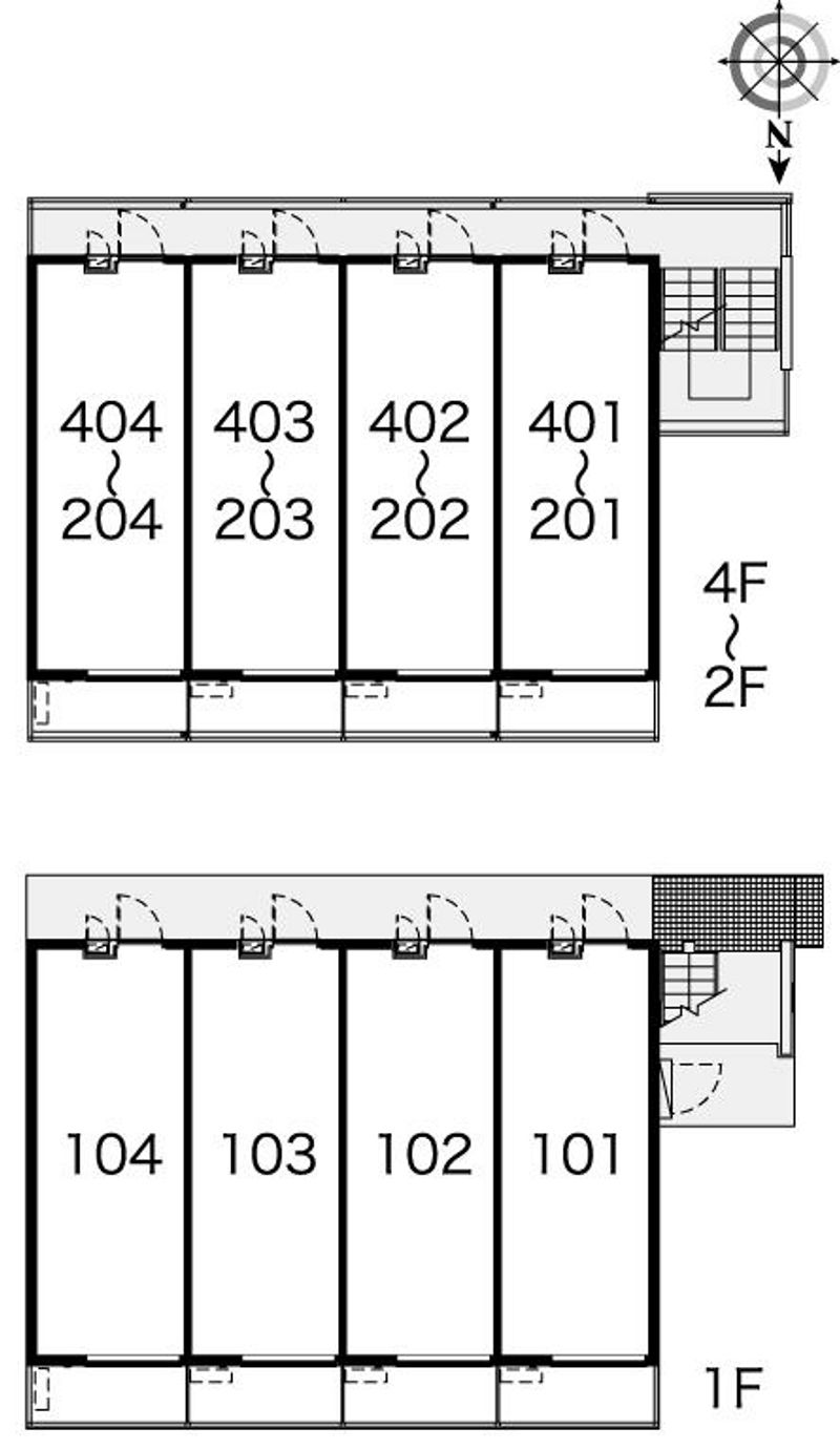 レオパレス葵 間取配置図