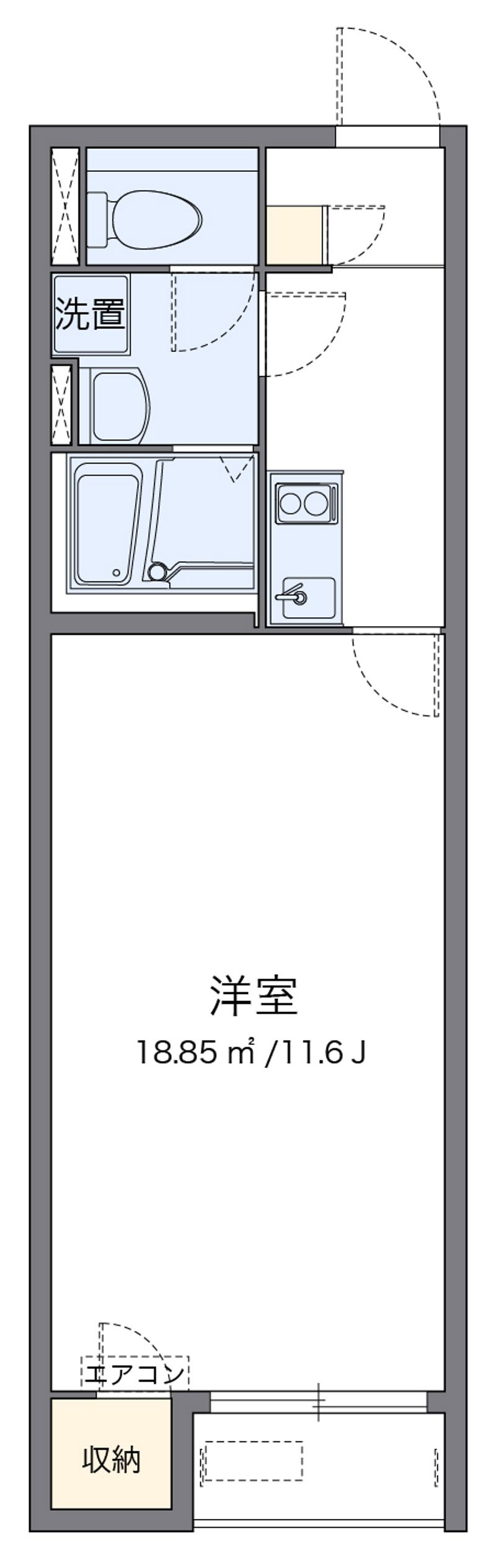 レオネクストＹＡＭＡＤＡⅡ 間取図