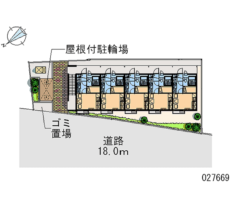 レオパレス府中東 区画図