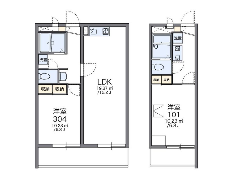 レオパレスグラティテュード 間取図
