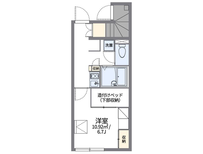 レオパレス鶴羽 間取図