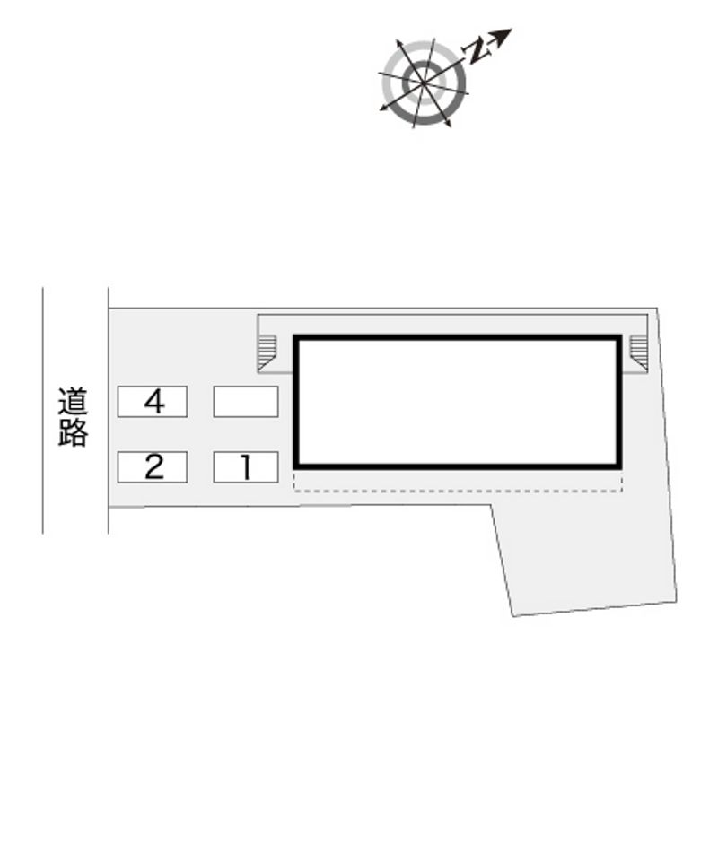 レオパレス白山町 配置図