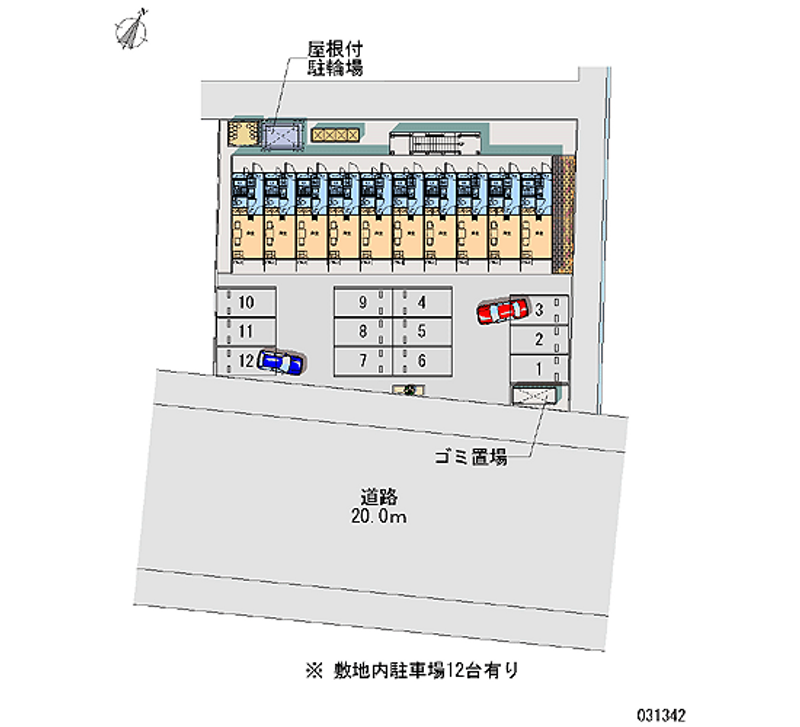 レオパレスセジュール菊川 月極駐車場