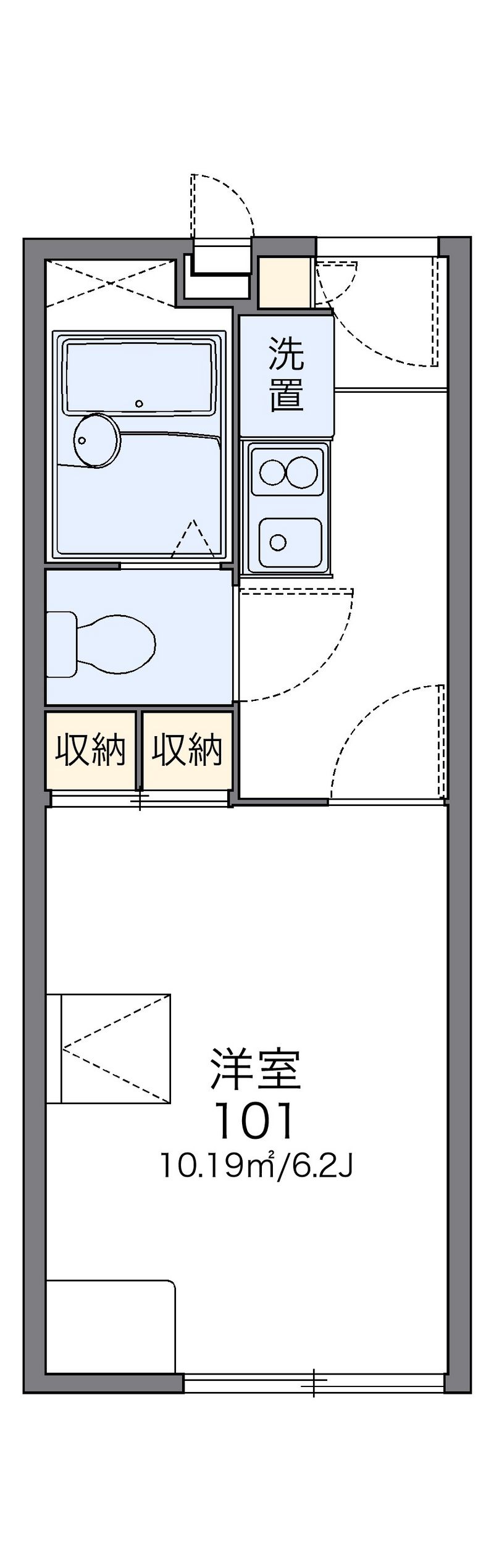 レオパレスメルツェ 間取図